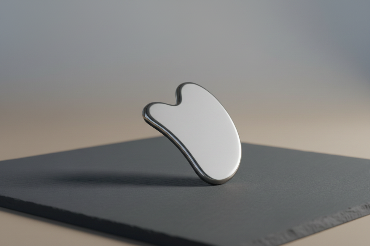 Forge Luxury Gua Sha on Slate Angled